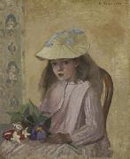 Camille Pissarro Artist s Daughter painting